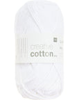 Rico Creative Cotton Aran - Rico 80 White - The Little Yarn Store