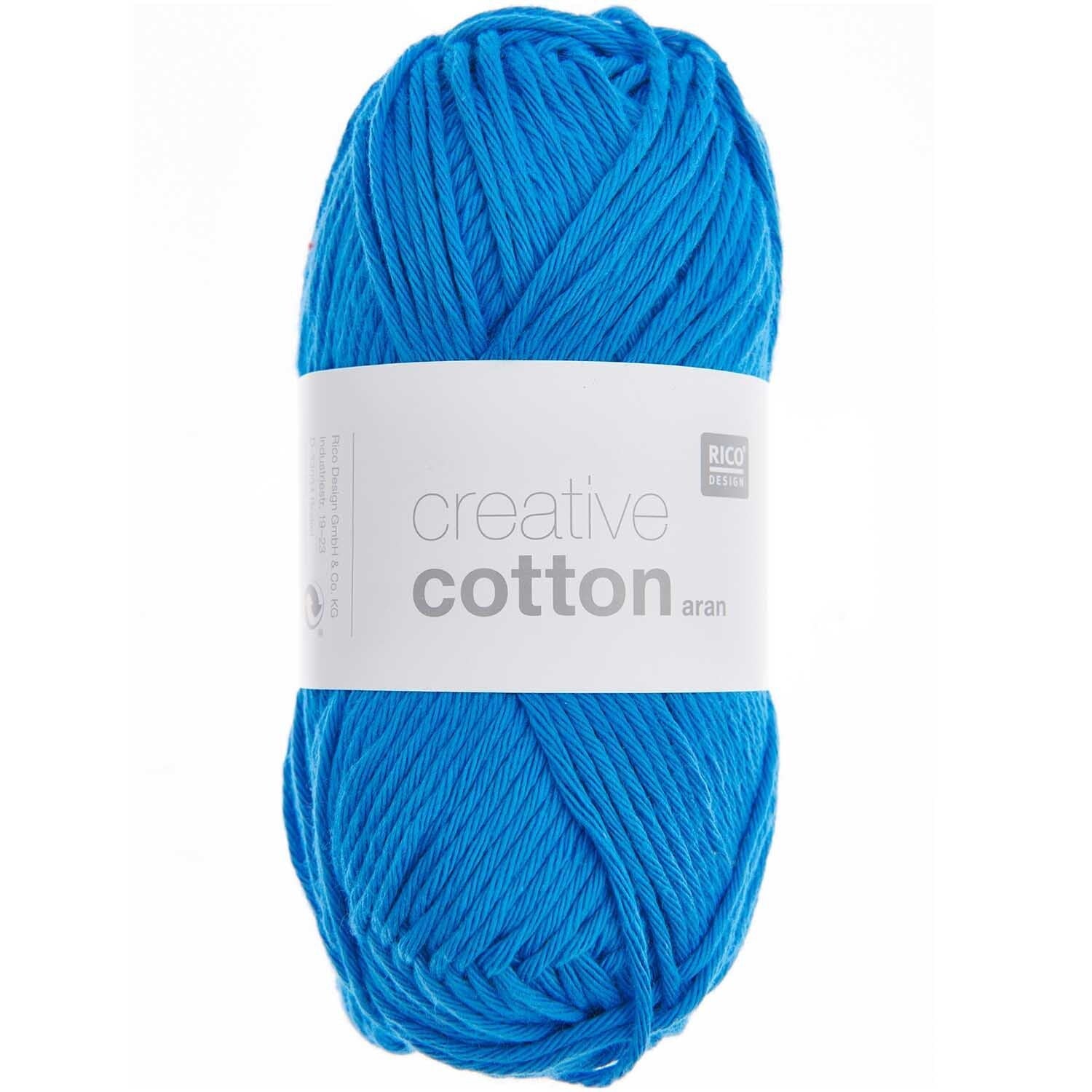 Rico Creative Cotton Aran - Rico 87 Gentian - The Little Yarn Store