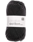 Rico Creative Cotton Aran - Rico 90 Black - The Little Yarn Store