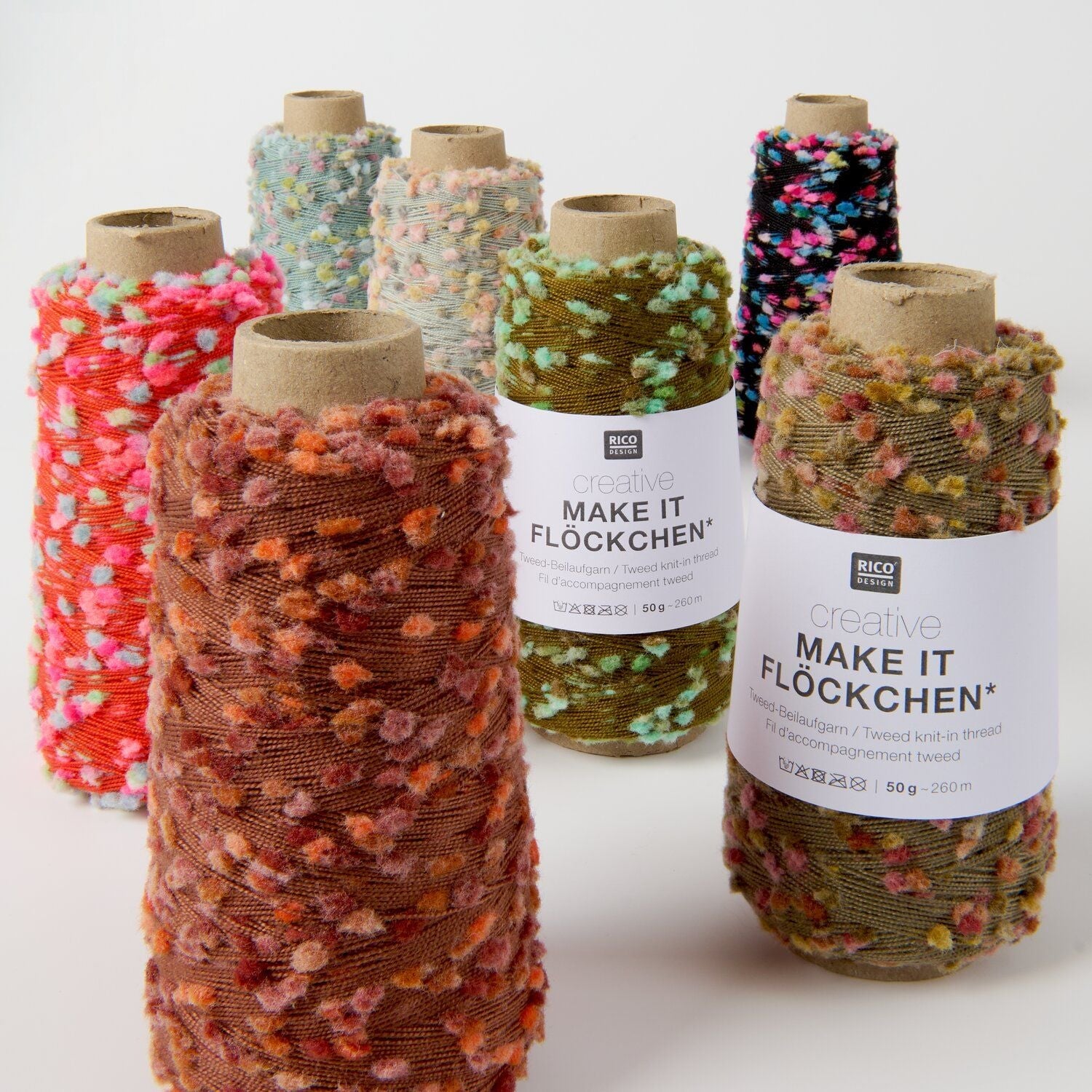 Rico Creative Make It Flöckchen - Rico 002 Berry - The Little Yarn Store