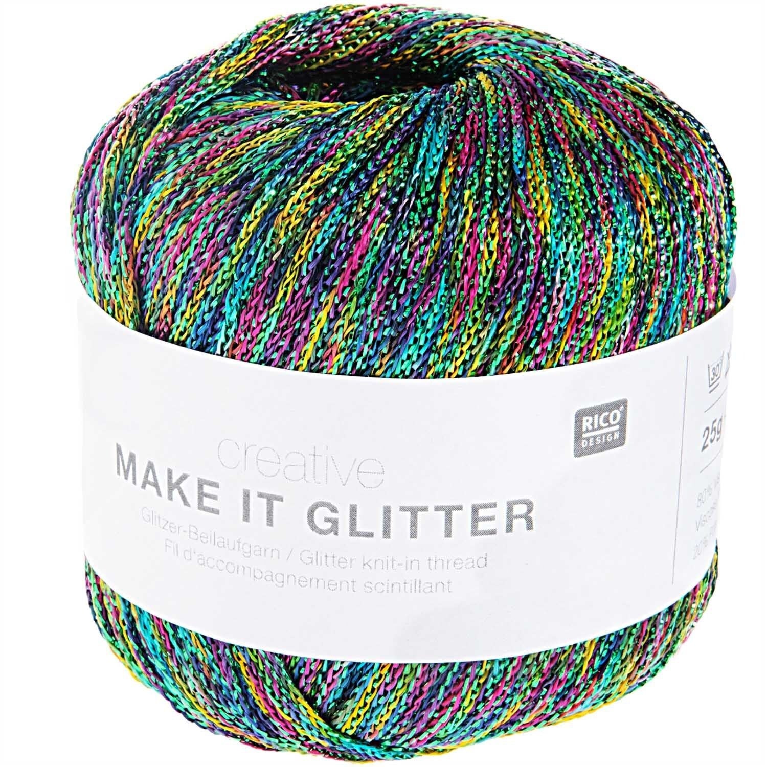 Rico Creative Make It Glitter - Rico - Aqua - The Little Yarn Store