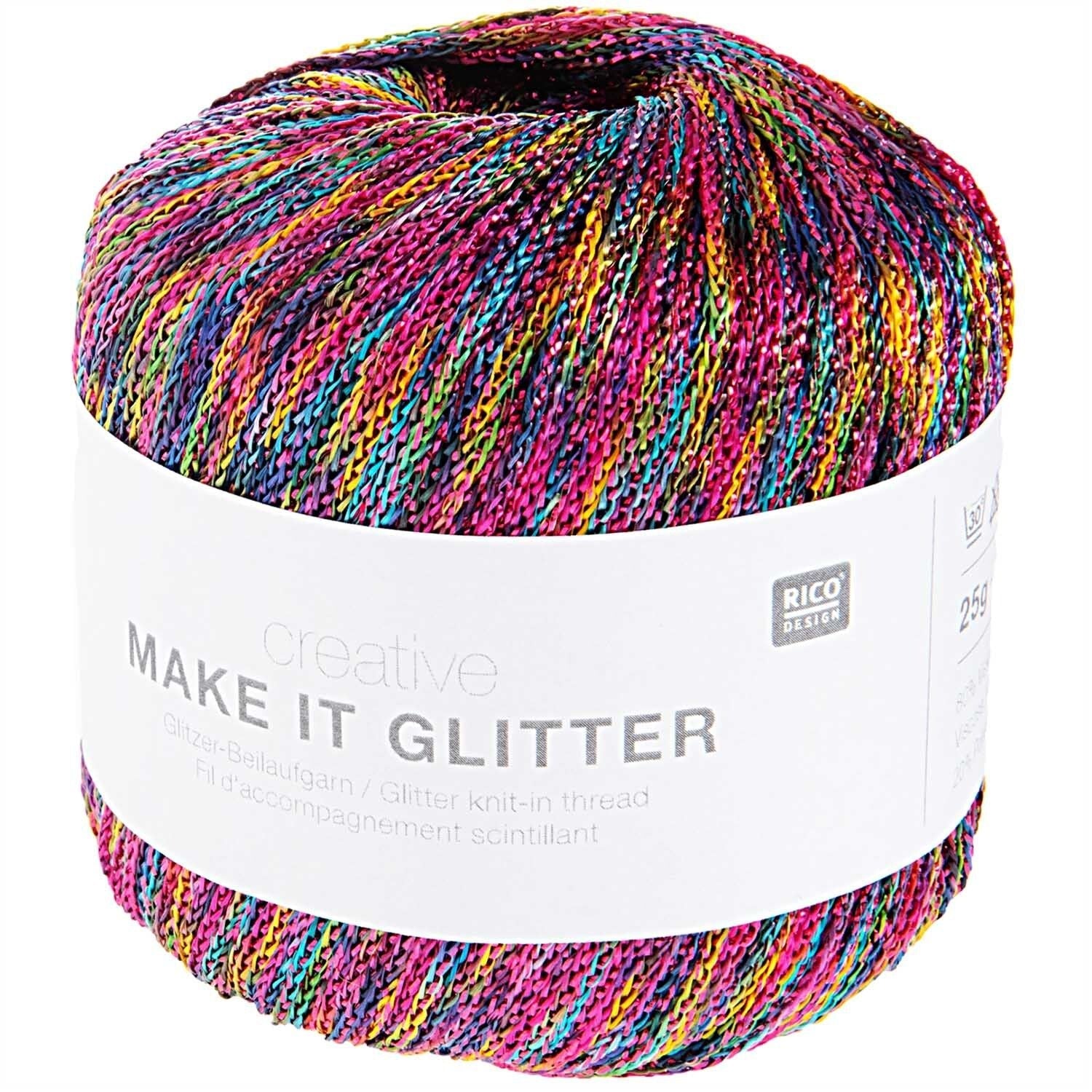 Rico Creative Make It Glitter - Rico - Rainbow - The Little Yarn Store