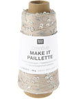 Rico Creative Make It Paillette - Rico 001 Silver - The Little Yarn Store
