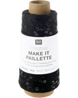 Rico Creative Make It Paillette - Rico 006 Black Matt - The Little Yarn Store
