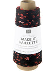 Rico Creative Make It Paillette - Rico 007 Schwarz Neon - The Little Yarn Store