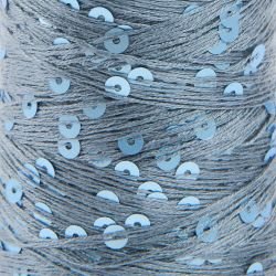 Rico Creative Make It Paillette - 014 Blue Grey - Rico - The Little Yarn Store