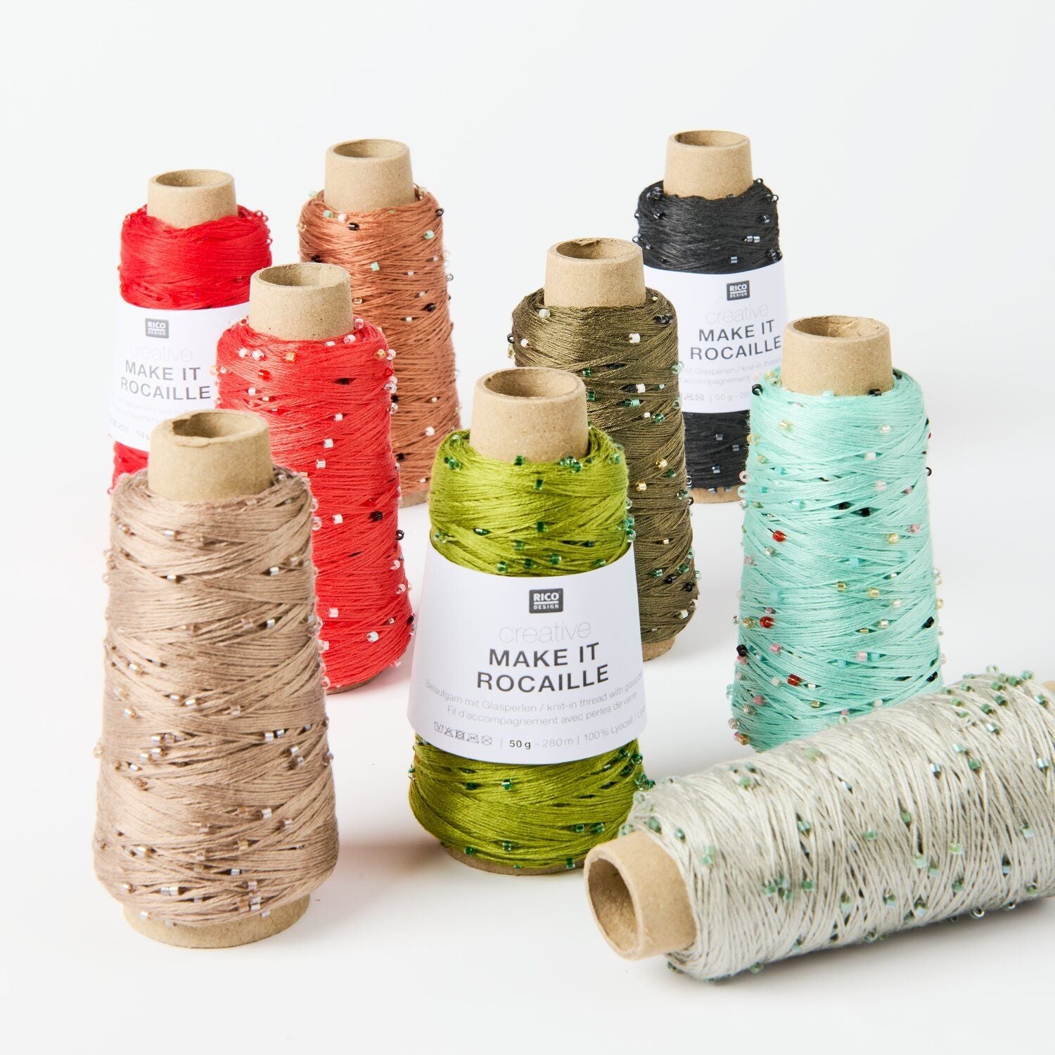 Rico Creative Make It Rocaille - Rico 002 Red - The Little Yarn Store