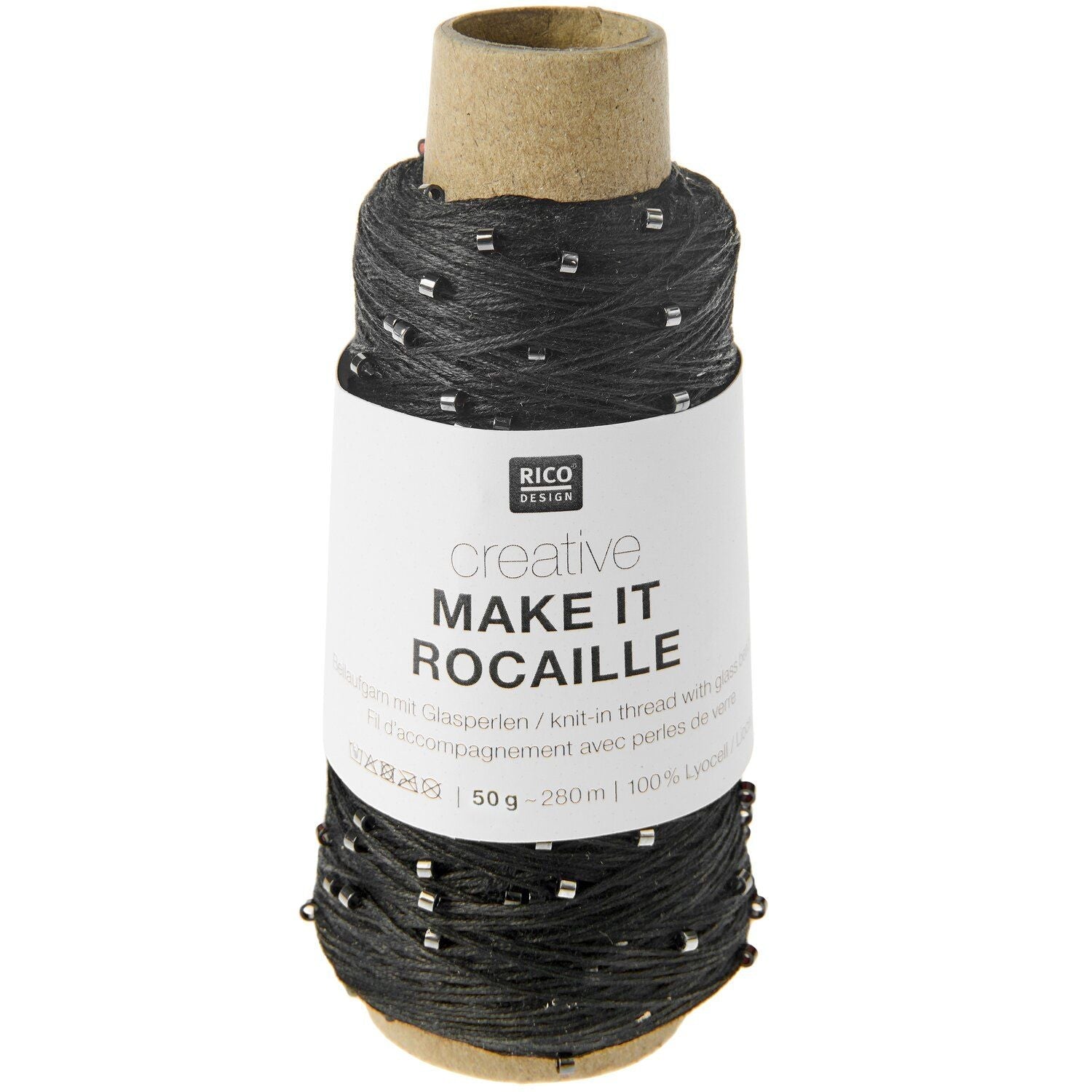 Rico Creative Make It Rocaille - Rico 005 Black - The Little Yarn Store