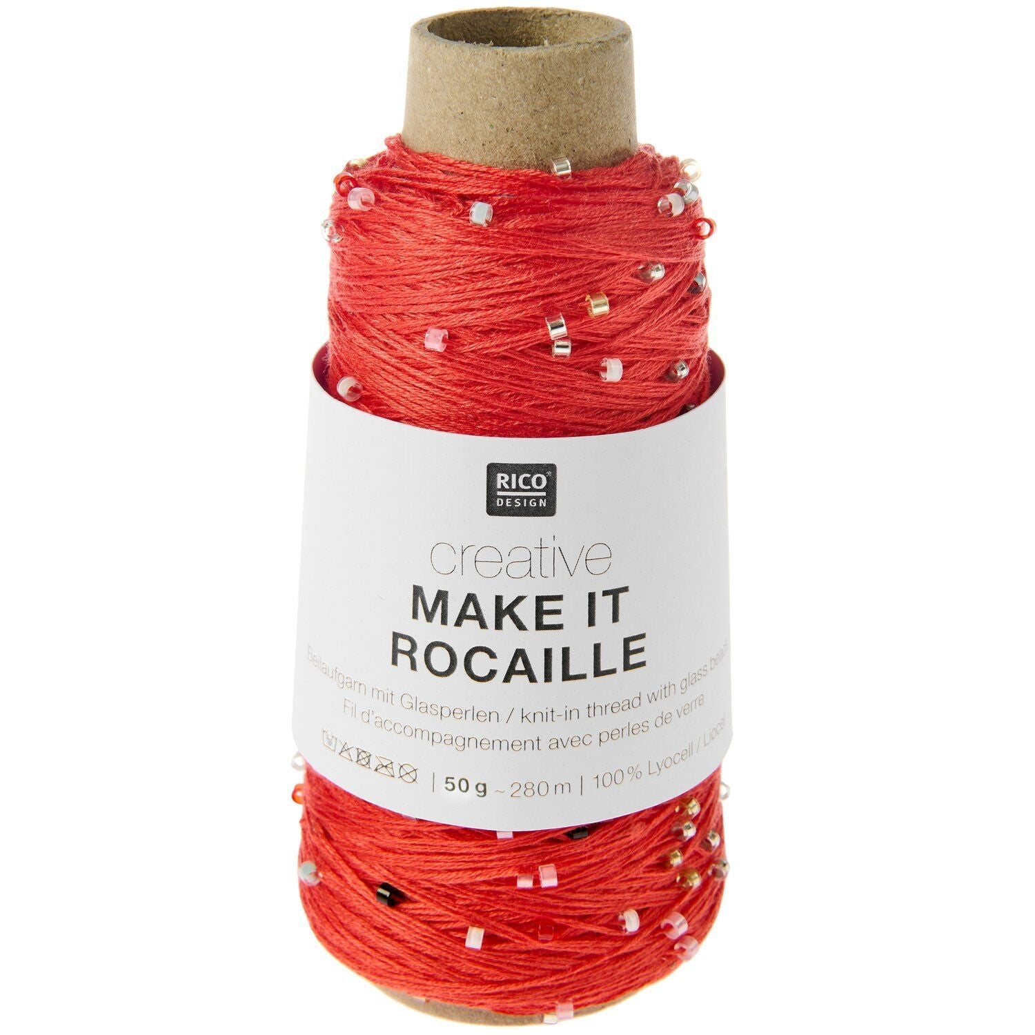 Rico Creative Make It Rocaille - Rico 006 Rot Multicolor - The Little Yarn Store