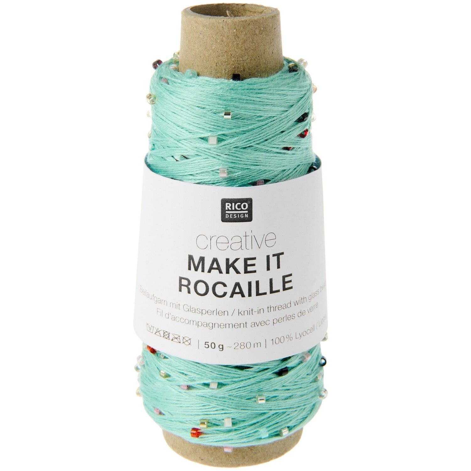 Rico Creative Make It Rocaille - Rico 007 Türkis Multicolor - The Little Yarn Store