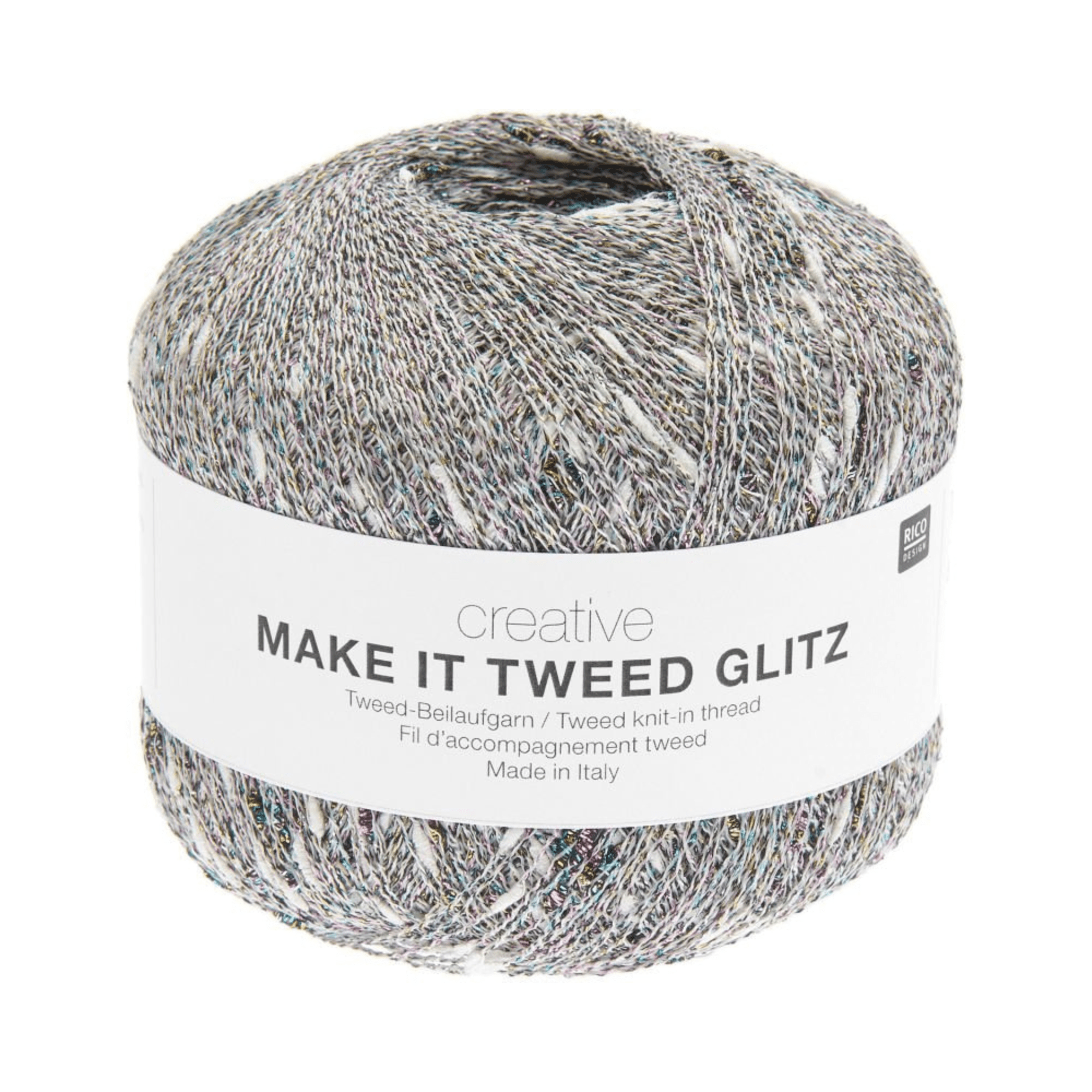 Rico Creative Make It Tweed Glitz - Rico 001 Nature - The Little Yarn Store
