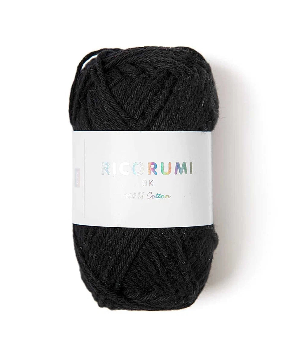 Rico Creative Ricorumi DK - Rico 060 Black - The Little Yarn Store