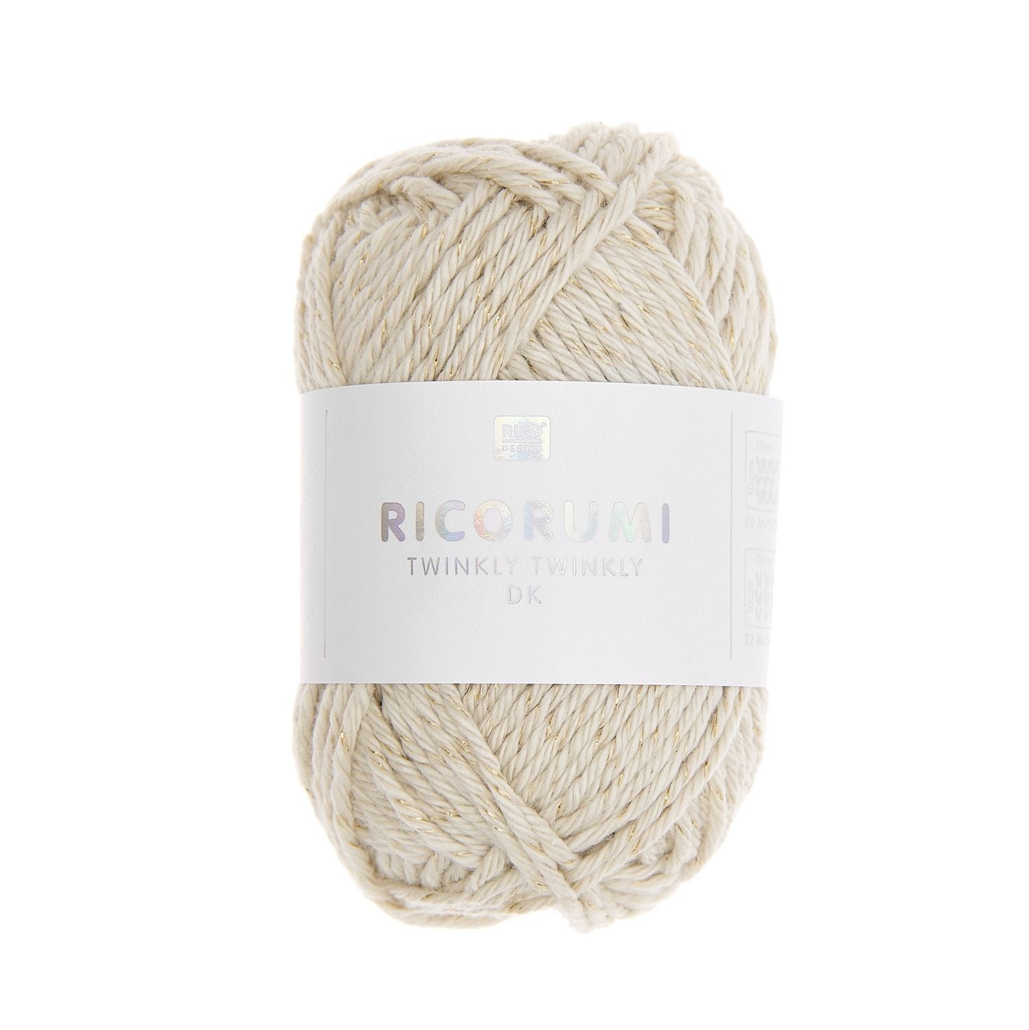 Rico Creative Ricorumi Twinkly Twinkly DK - Rico 003 Beige - The Little Yarn Store