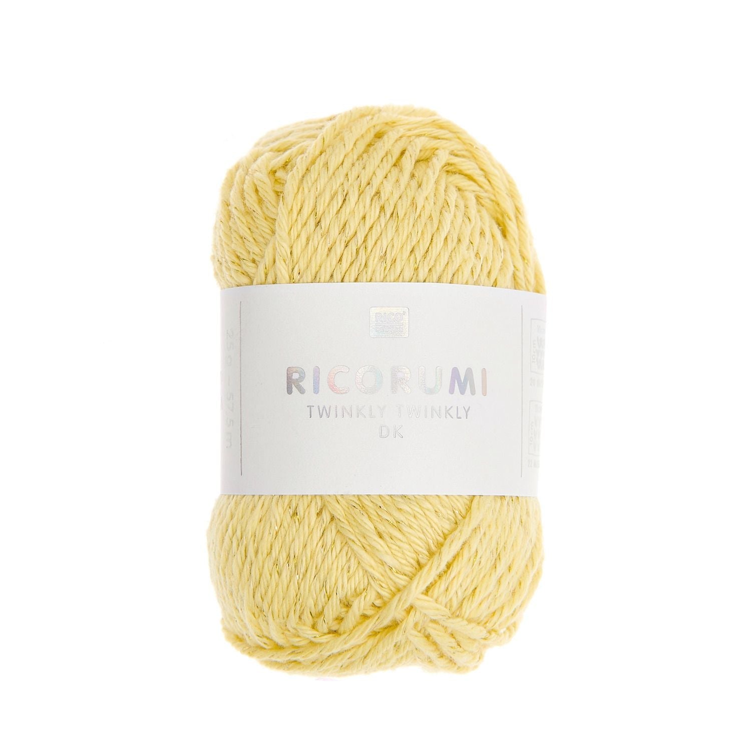 Rico Creative Ricorumi Twinkly Twinkly DK - Rico 005 Yellow - The Little Yarn Store