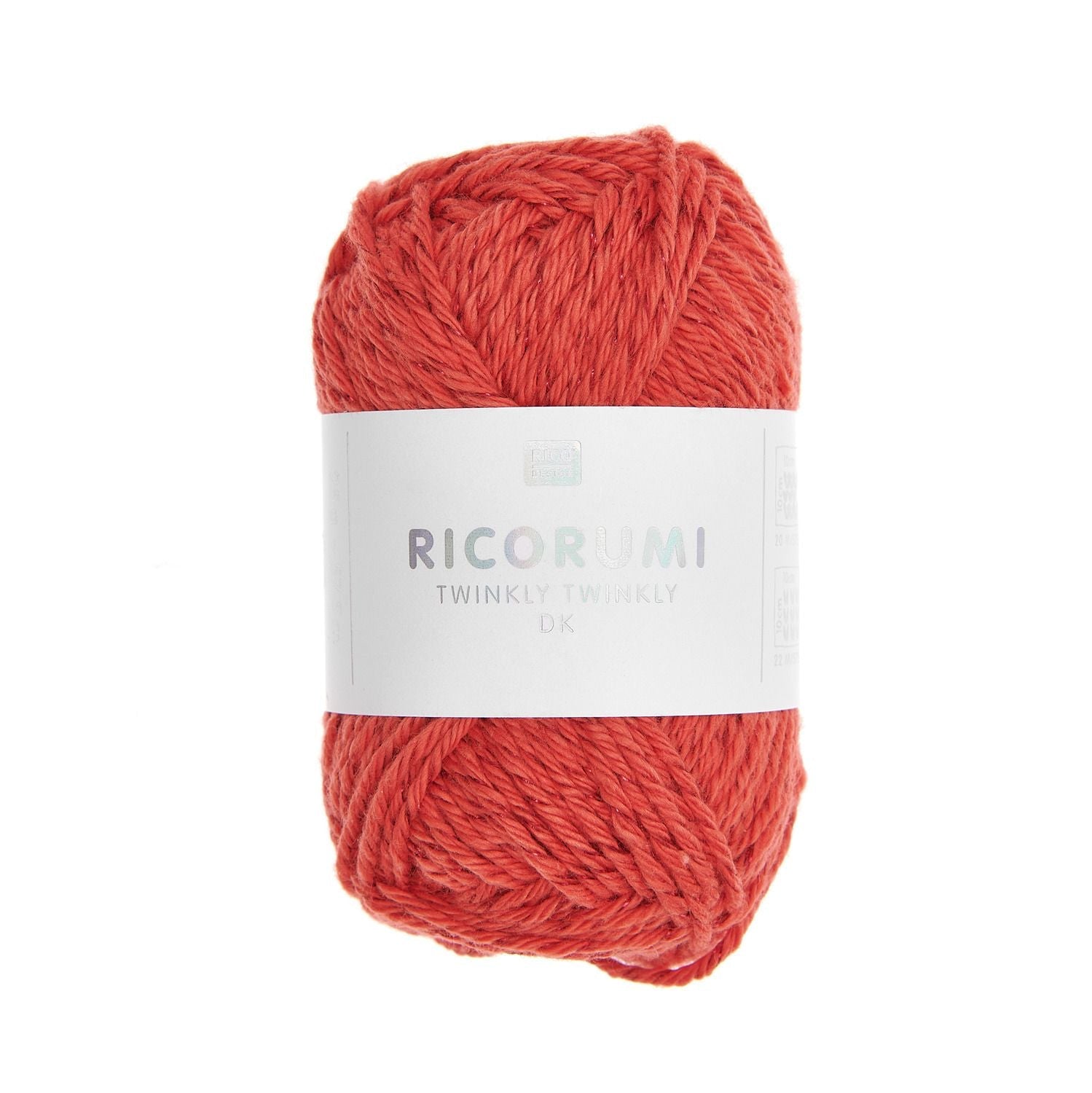 Rico Creative Ricorumi Twinkly Twinkly DK - Rico 009 Red - The Little Yarn Store