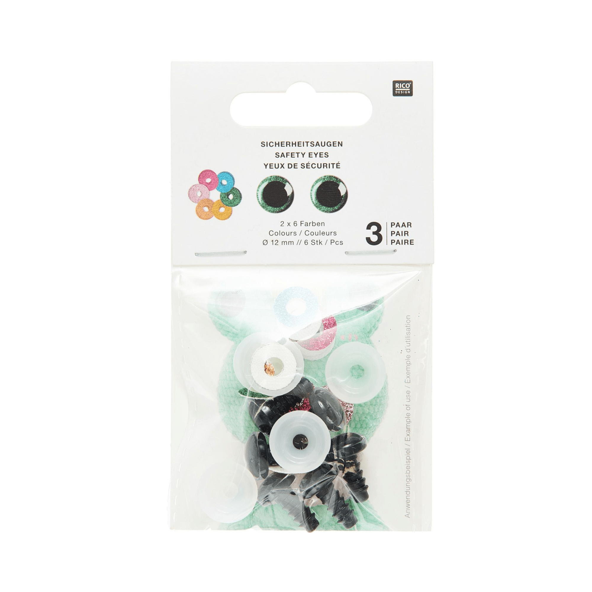 Rico Safety Eye Set - Rico - 9 mm - The Little Yarn Store