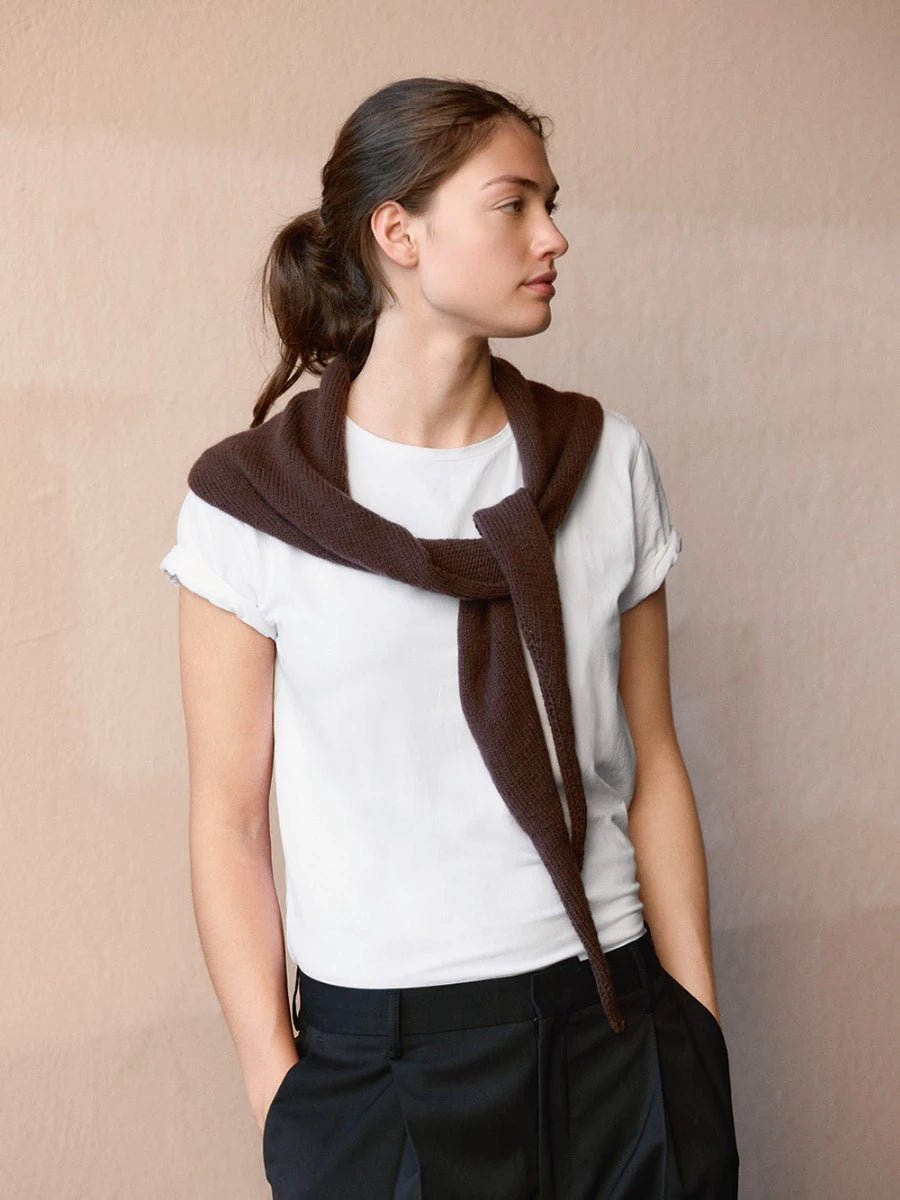 Sandnes Garn Adult Knitting Patterns - Sandnes Garn Triangle Shawl - The Little Yarn Store