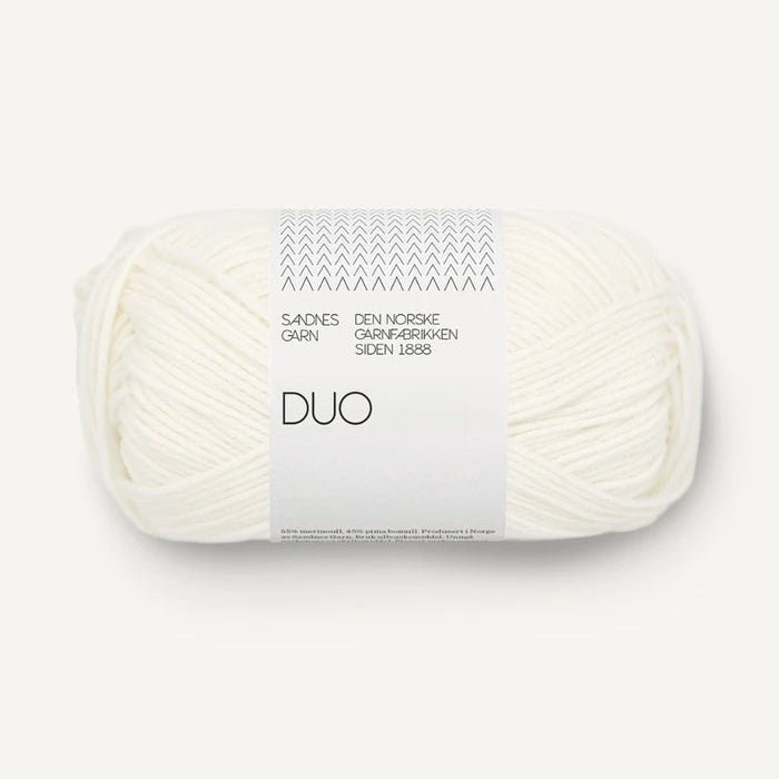 Sandnes Garn Duo - Sandnes Garn 1002 White - The Little Yarn Store