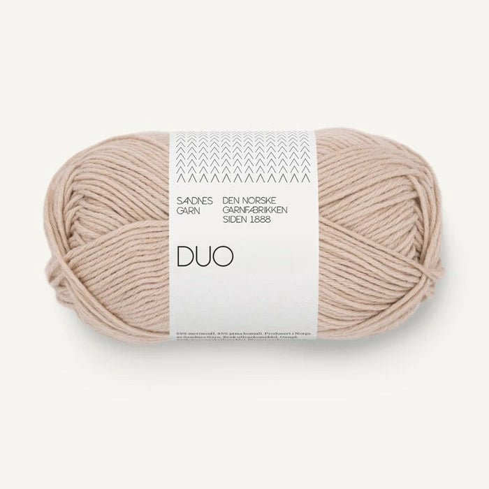 Sandnes Garn Duo - Sandnes Garn 3021 Light Beige - The Little Yarn Store