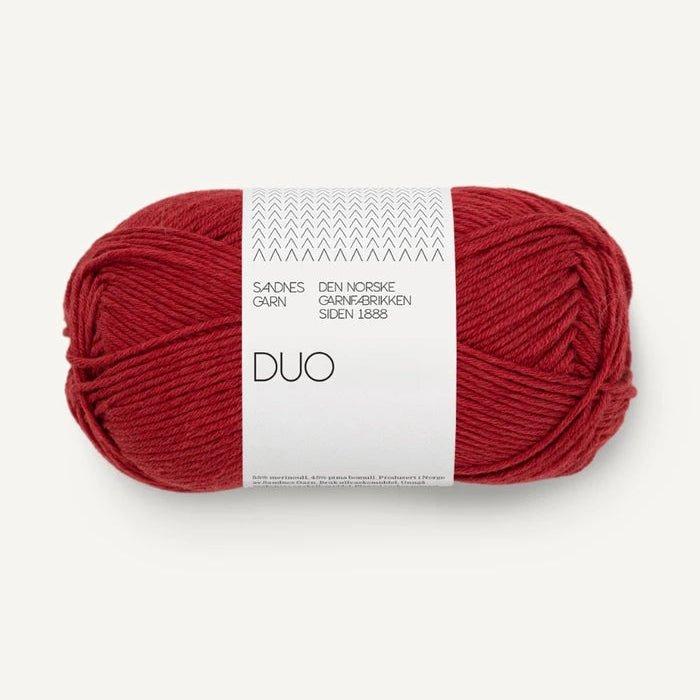 Sandnes Garn Duo - Sandnes Garn 4236 Deep Red - The Little Yarn Store