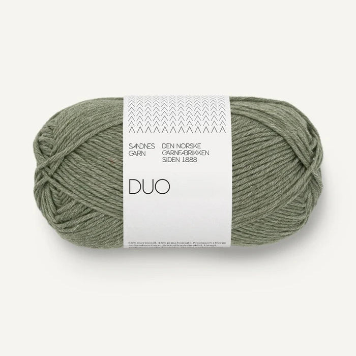 Sandnes Garn Duo - Sandnes Garn 9551 Dusty Moss Green - The Little Yarn Store