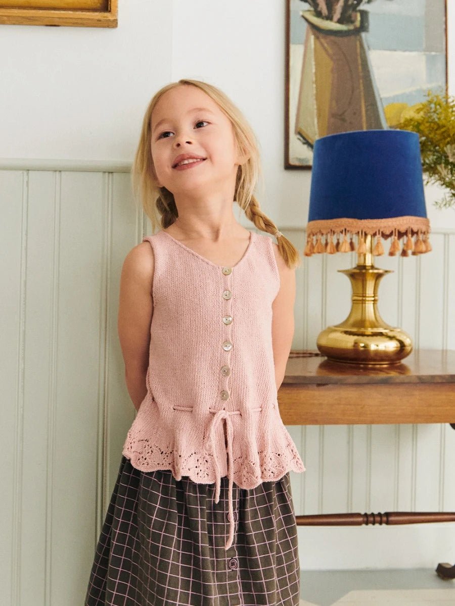 Sandnes Garn Kid and Baby Patterns - Sandnes Garn Adeline Top Junior - The Little Yarn Store