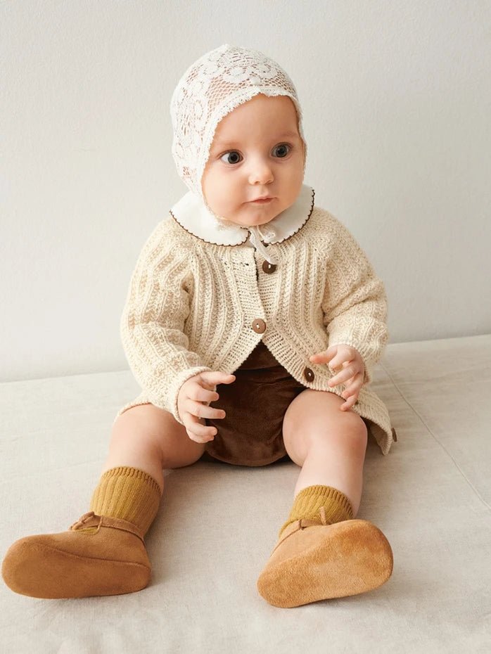Sandnes Garn Kid and Baby Patterns - Sandnes Garn Ellis Cardigan Baby - The Little Yarn Store