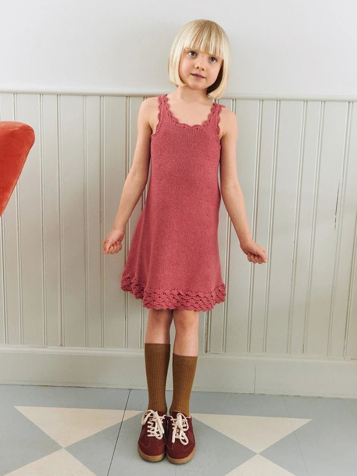 Sandnes Garn Kid and Baby Patterns - Sandnes Garn Roselyn Dress Junior - The Little Yarn Store