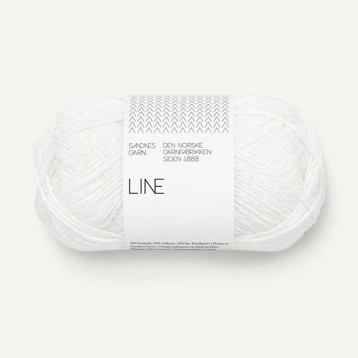 Sandnes Garn Line - Sandnes Garn 1001 True White - The Little Yarn Store