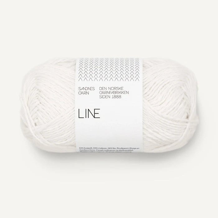 Sandnes Garn Line - Sandnes Garn 1002 White - The Little Yarn Store