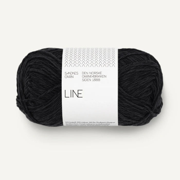 Sandnes Garn Line - Sandnes Garn 1099 Black - The Little Yarn Store