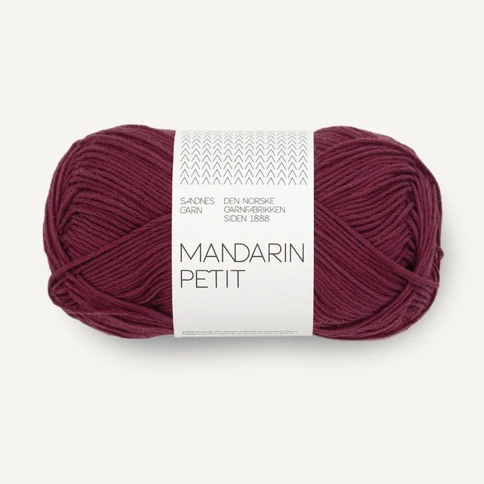 Sandnes Garn Mandarin Petit - Sandnes Garn 4372 Burgundy - The Little Yarn Store