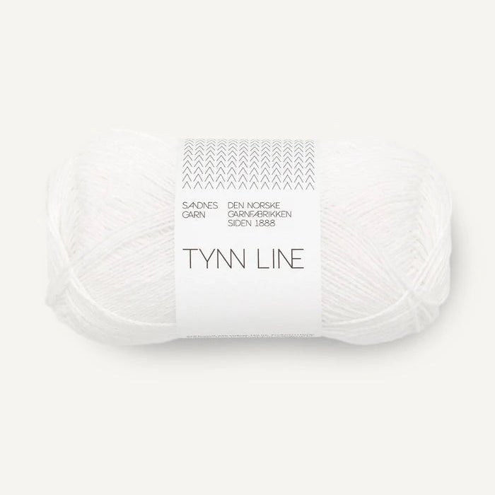 Sandnes Garn Tynn Line - Sandnes Garn 1001 True White - The Little Yarn Store