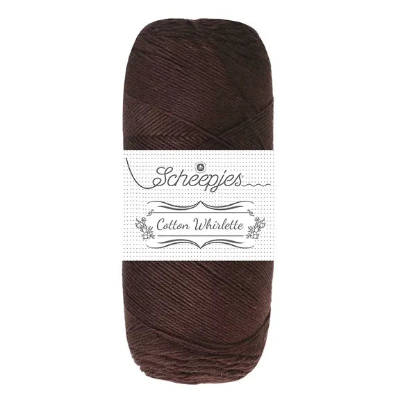 Scheepjes Cotton Whirlette - Scheepjes - 822 Dark Chocolate - The Little Yarn Store