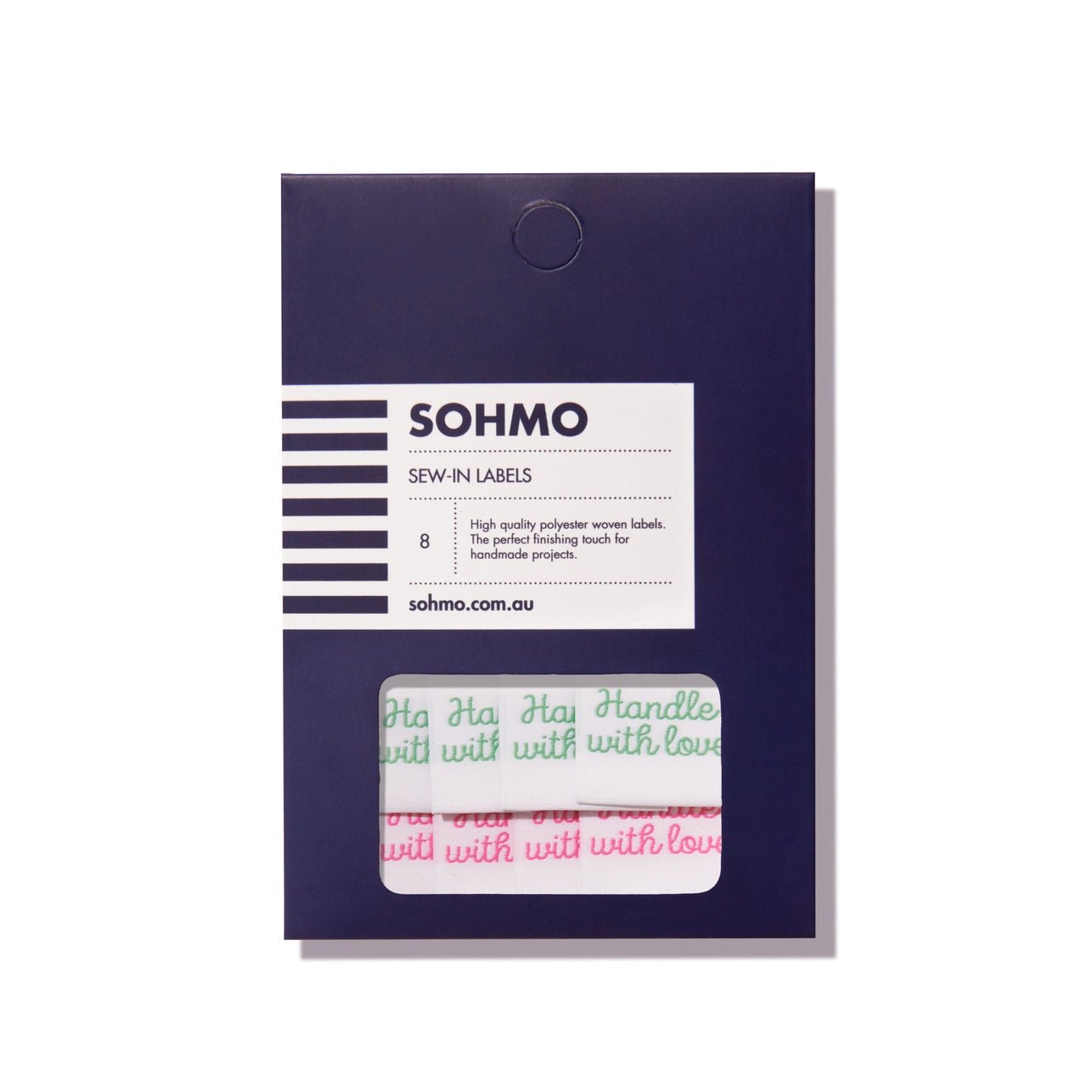 SOHMO Sew-in Labels - SOHMO Handle with Love - The Little Yarn Store