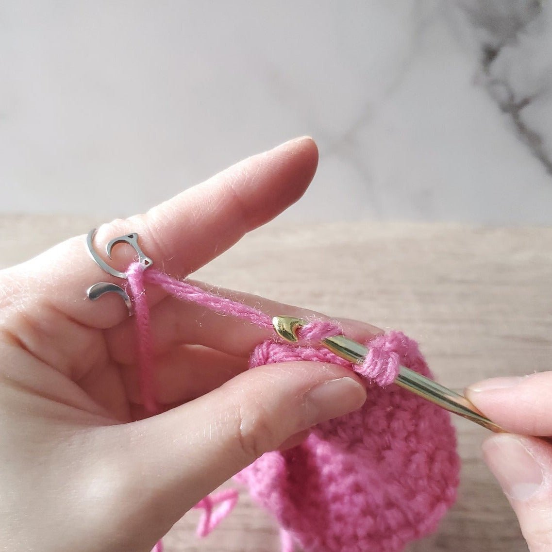 Stainless Steel Crochet Tension Rings - The Little Yarn Store - Silver - The Little Yarn Store