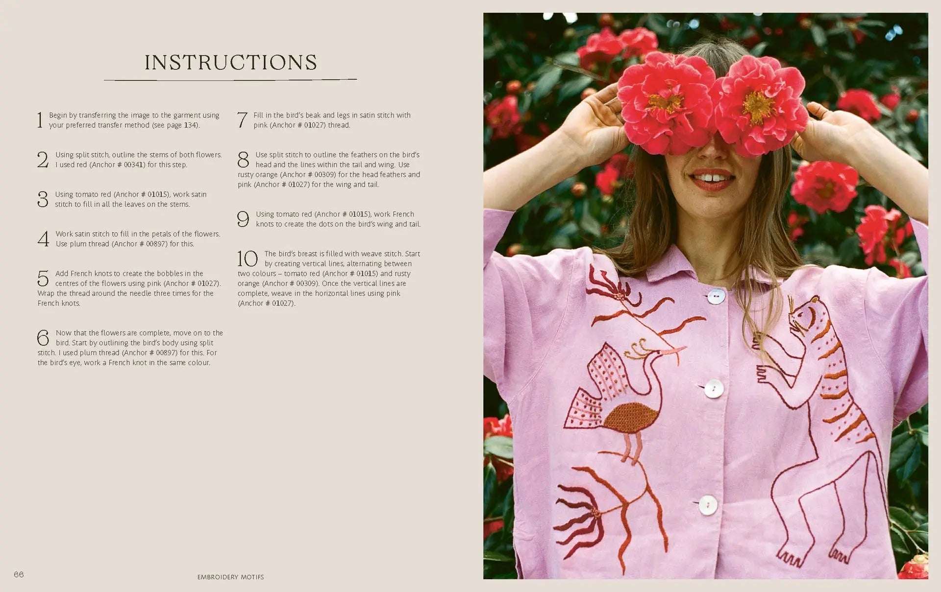 Threads: 20 Hand Embroidery Designs to Enhance Your Clothes - Madeleine Kemsley - The Little Yarn Store