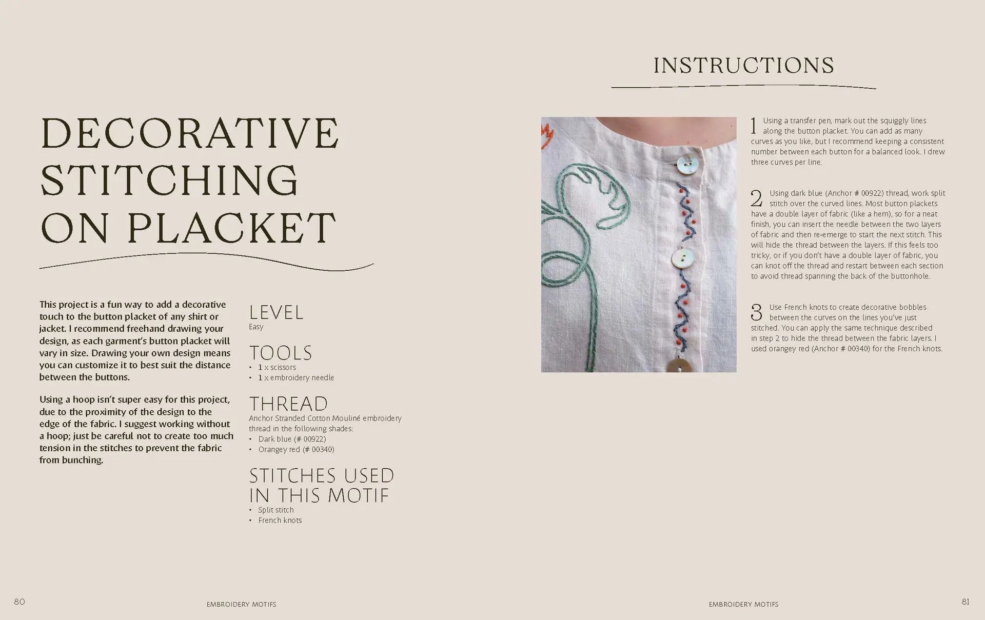 Threads: 20 Hand Embroidery Designs to Enhance Your Clothes - Madeleine Kemsley - The Little Yarn Store