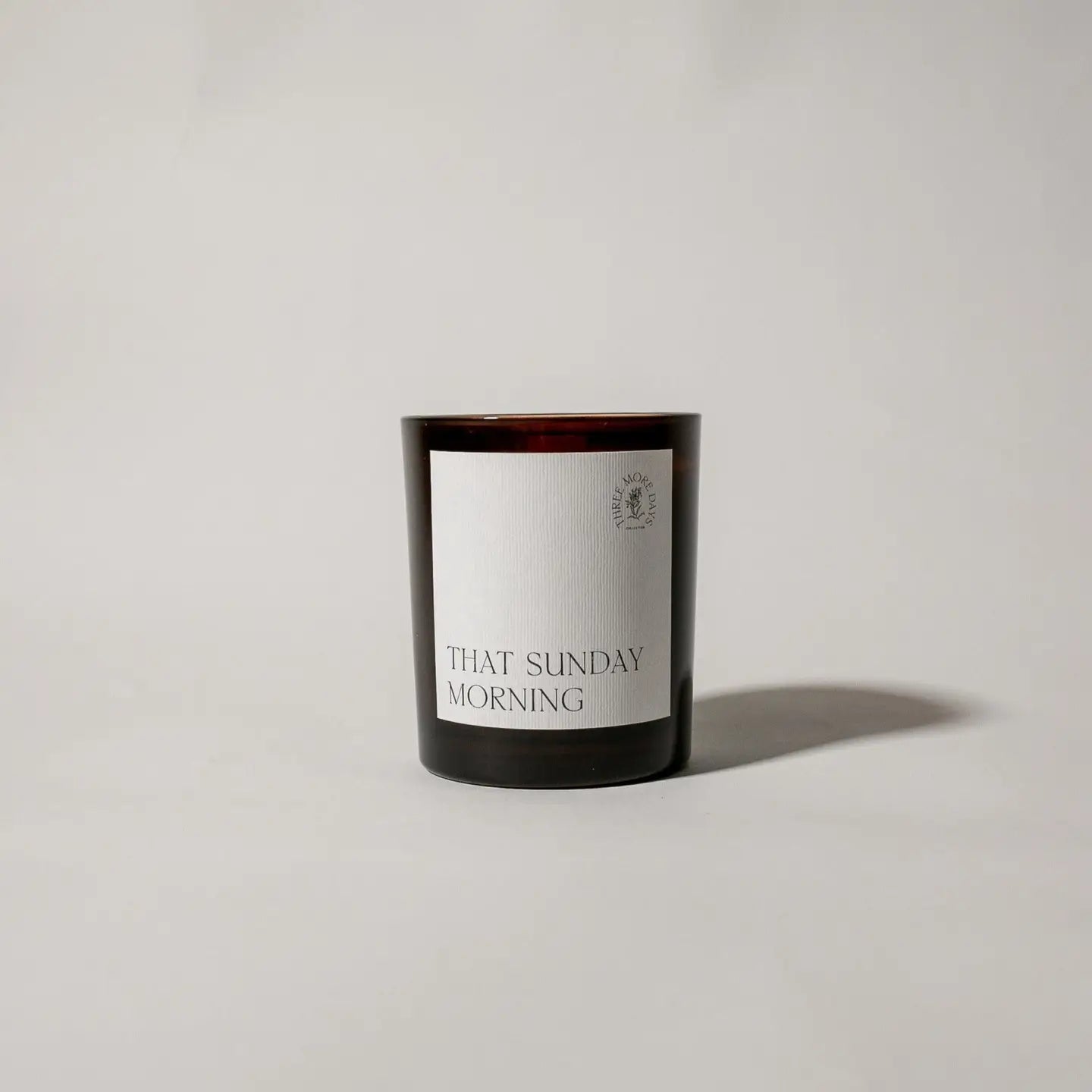 Three More Days Collection Amber Candles - Three More Days Collection - That Sunday Morning: Pine Needle / Grape / Neroli / Cedarwood / Mandarin - The Little Yarn Store