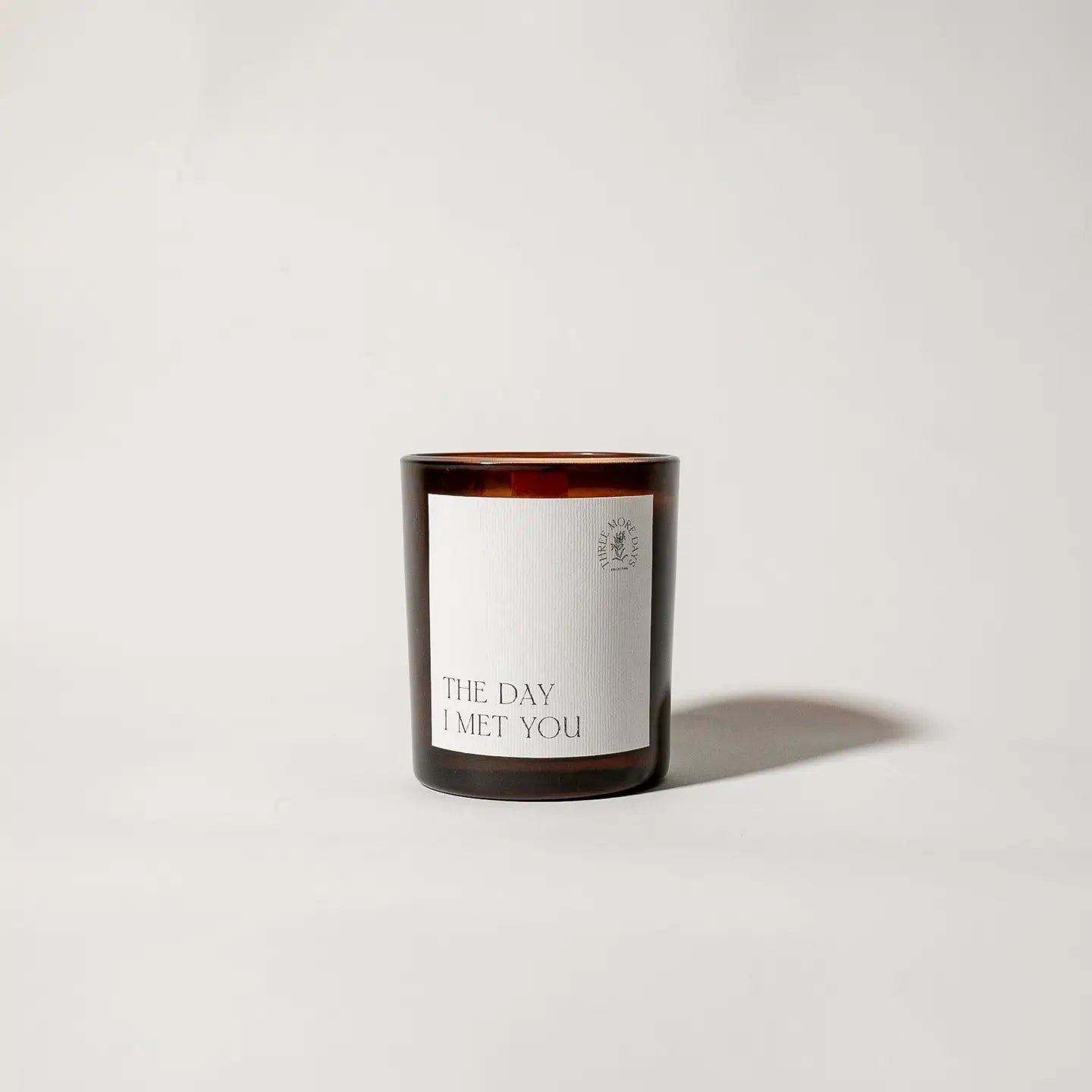 Three More Days Collection Amber Candles - Three More Days Collection - The Day I Met You: Peach / Acacia Honey / Patchouli / Cassis - The Little Yarn Store