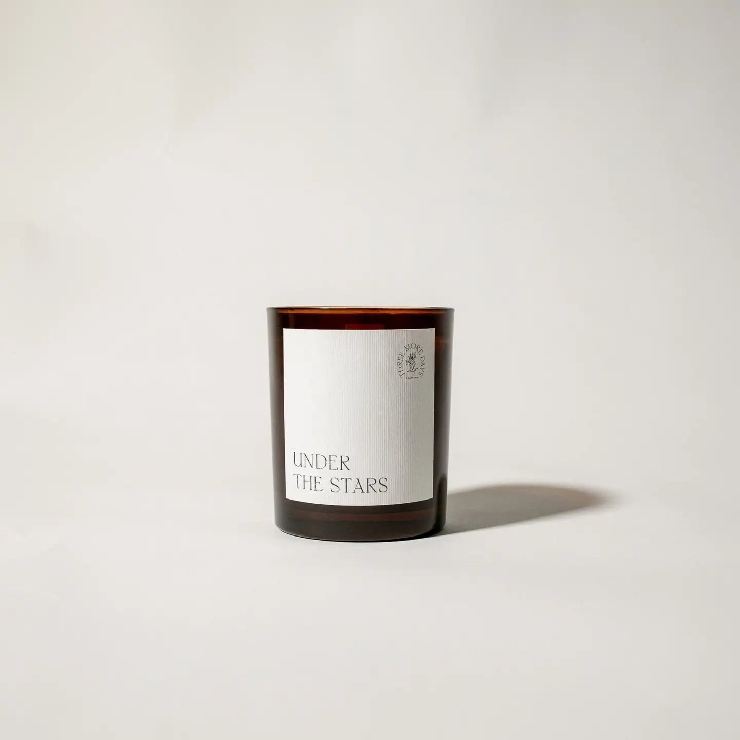 Three More Days Collection Amber Candles - Three More Days Collection - Under the Stars: Water Lily / Jasmine / Guaiac Wood / Lotus / Sandalwood - The Little Yarn Store