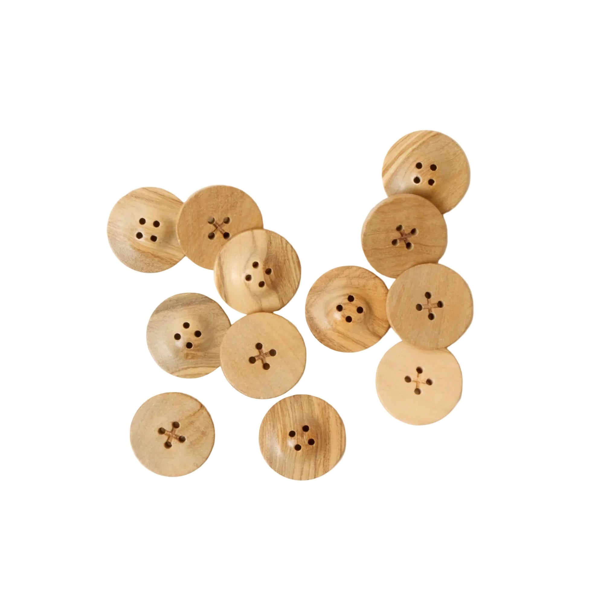 Wooden Buttons 20 MM - Rosa Pomar - The Little Yarn Store