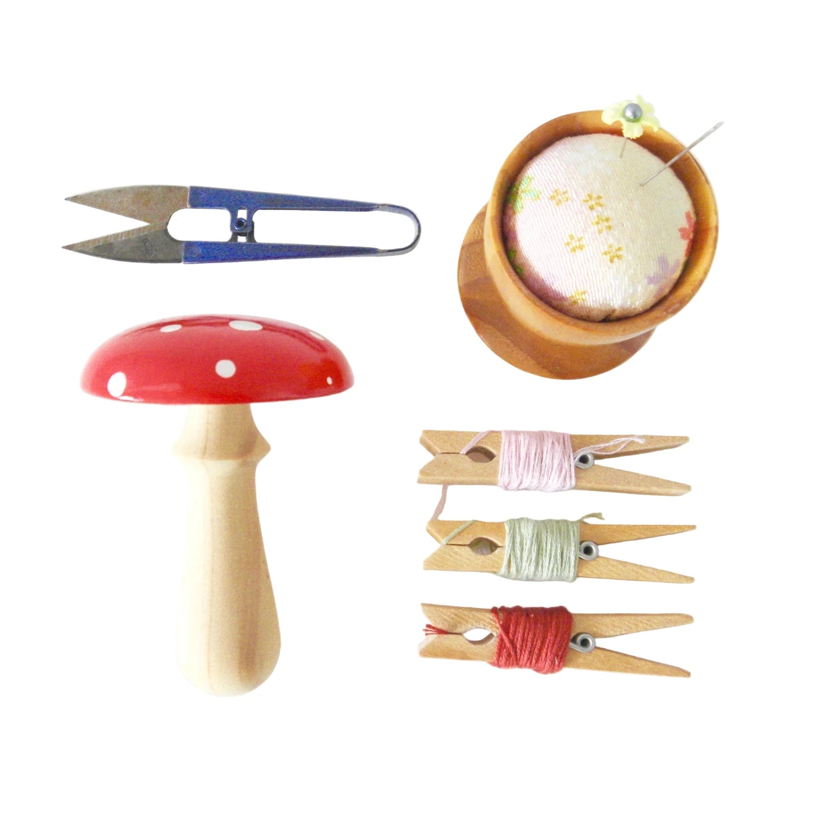 Woodrock Turning Handheld Darning Mushroom - Woodrock Turning - Natural - The Little Yarn Store