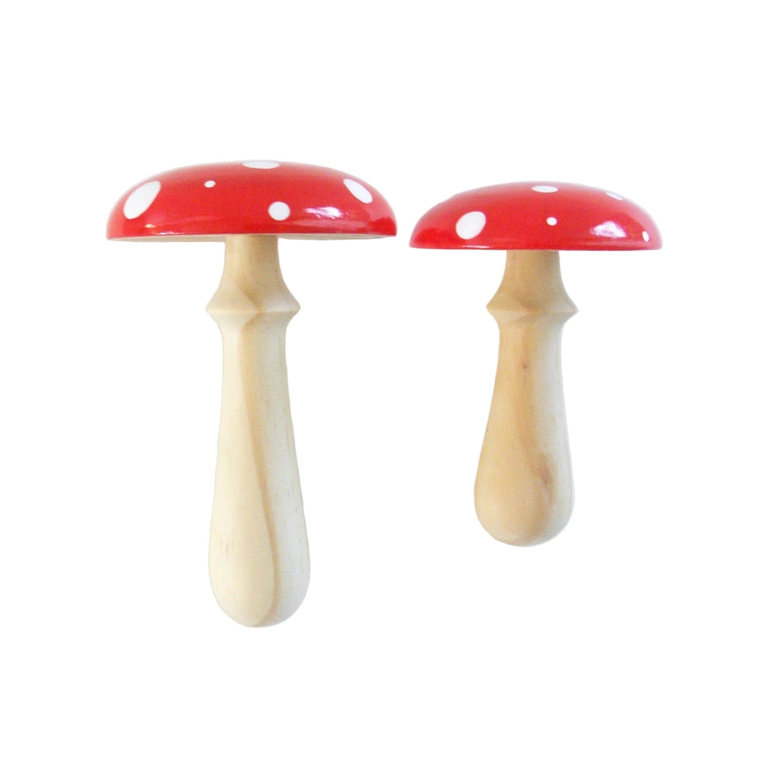 Woodrock Turning Handheld Darning Mushroom - Woodrock Turning - Red - The Little Yarn Store