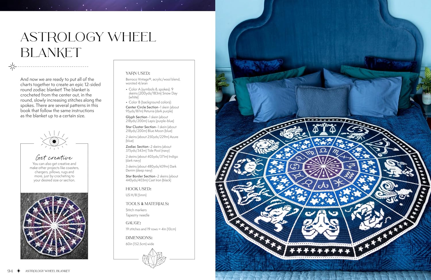 Zodiac Mosaic Crochet: A Celestial Guide to Overlay Colorwork - Alexis Sixel - The Little Yarn Store
