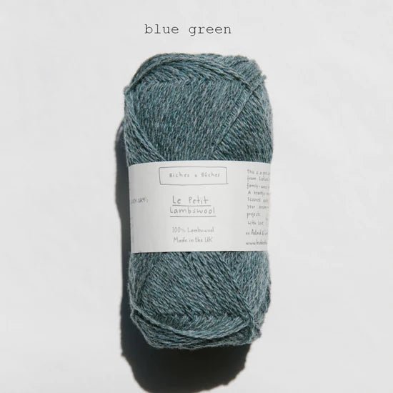 Biches &amp; Buches Le Petit Lambswool - Blue Green - 4 Ply - Biches &amp; Buches - The Little Yarn Store