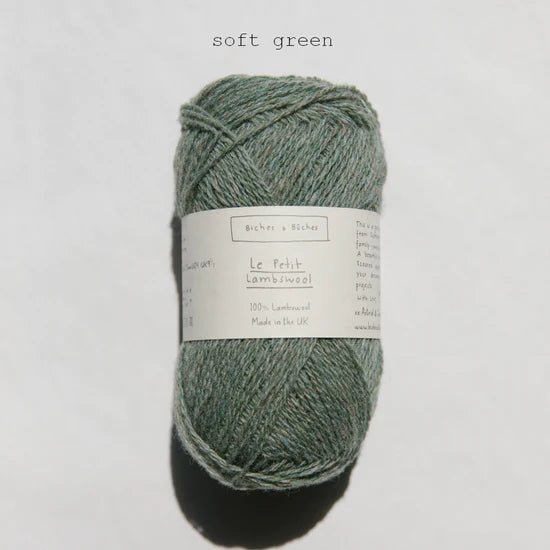 Biches &amp; Buches Le Petit Lambswool - Soft Green - 4 Ply - Biches &amp; Buches - The Little Yarn Store