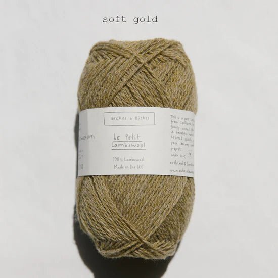 Biches &amp; Buches Le Petit Lambswool - Soft Gold - 4 Ply - Biches &amp; Buches - The Little Yarn Store