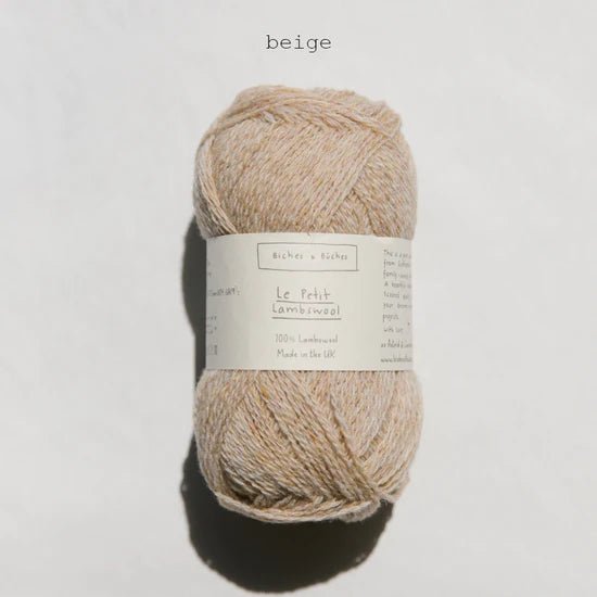 Biches &amp; Buches Le Petit Lambswool - Beige - 4 Ply - Biches &amp; Buches - The Little Yarn Store