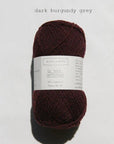 Biches & Buches Le Petit Lambswool - Dark Burgundy Grey - 4 Ply - Biches & Buches - The Little Yarn Store